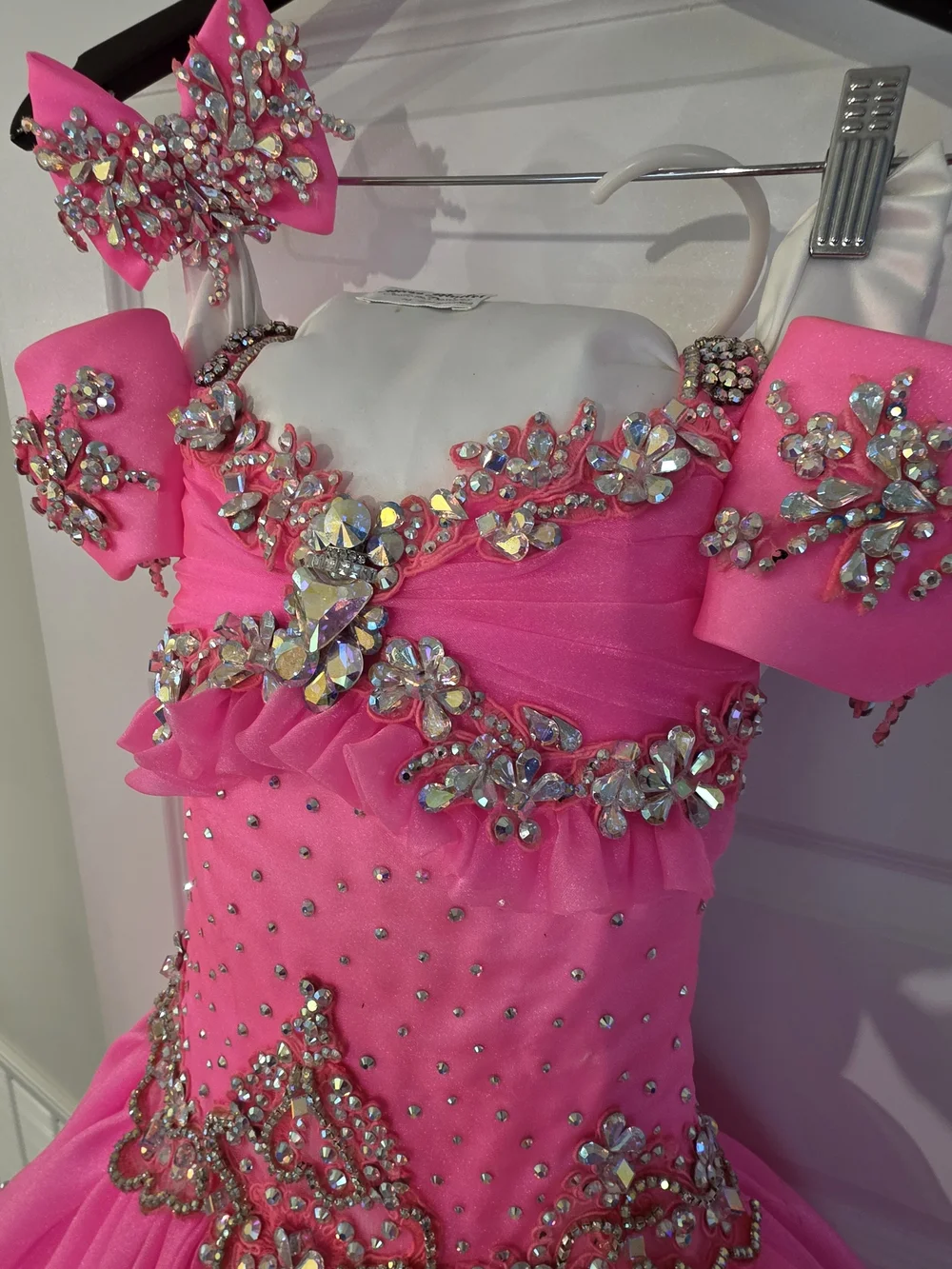Full GLITZ Custom made Pageant Cupcake Dress w Accessories